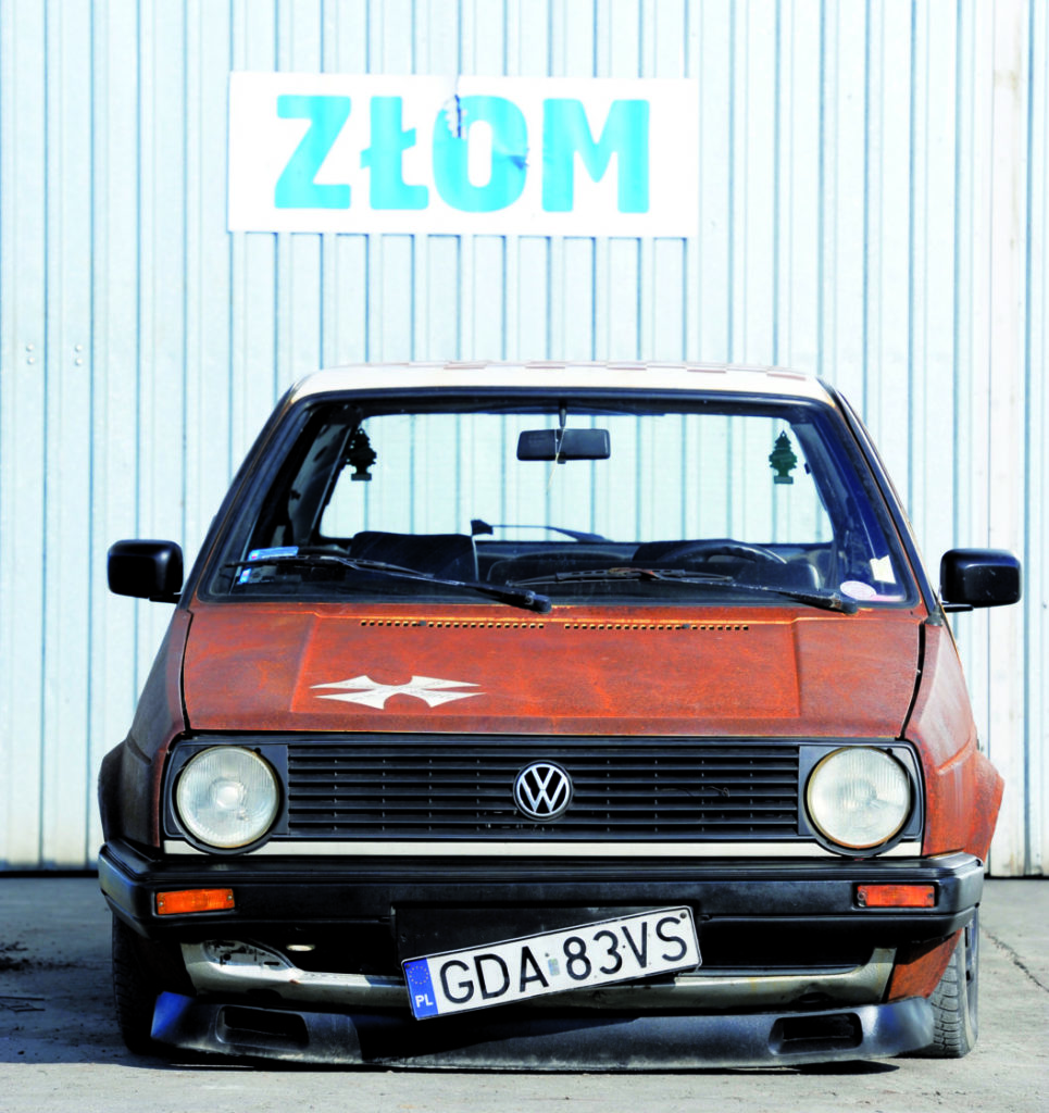 VW Golf II, tuning, rost style