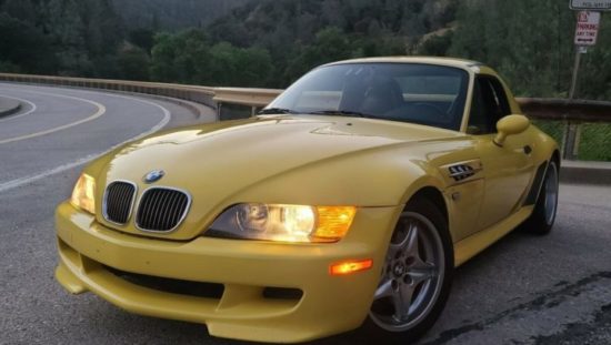 Dinan Z3 M Supercharged BMW żółte zaparkowane