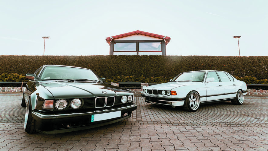 BMW E23 735i i BMW E23 740iL z przodu