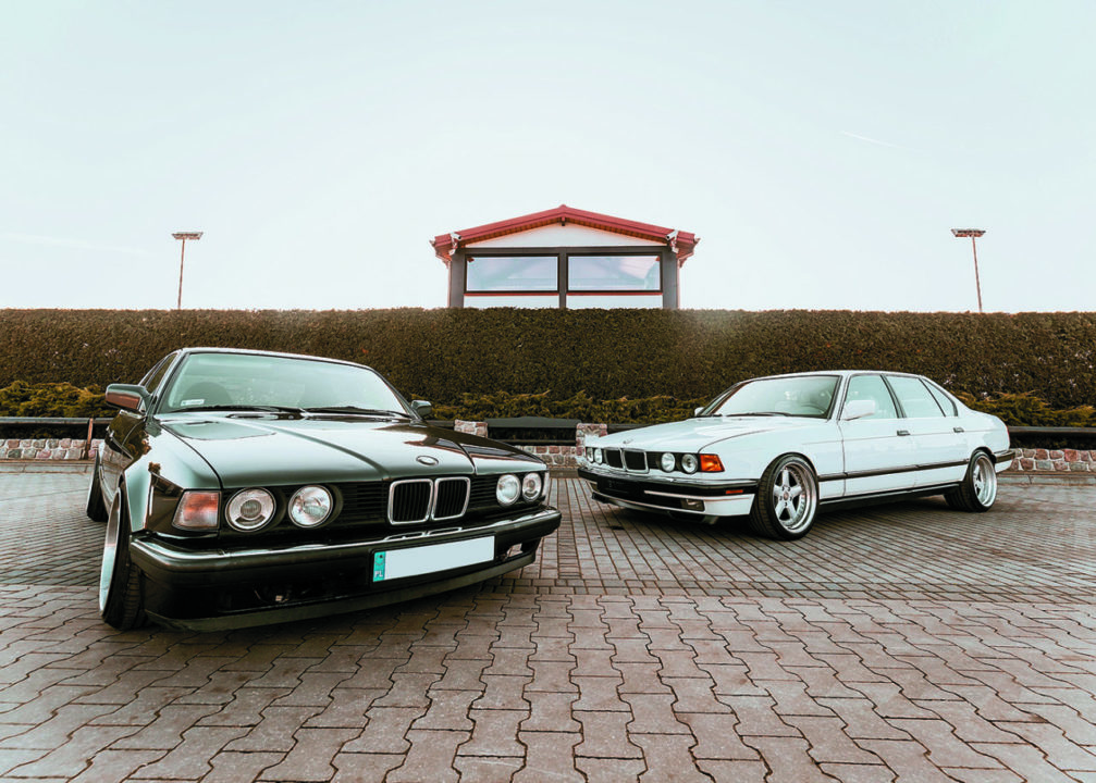 BMW E23 735i i BMW E23 740iL z przodu