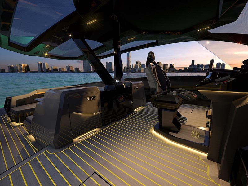 wnętrze jachtu Tecnomar for Lamborghini 63