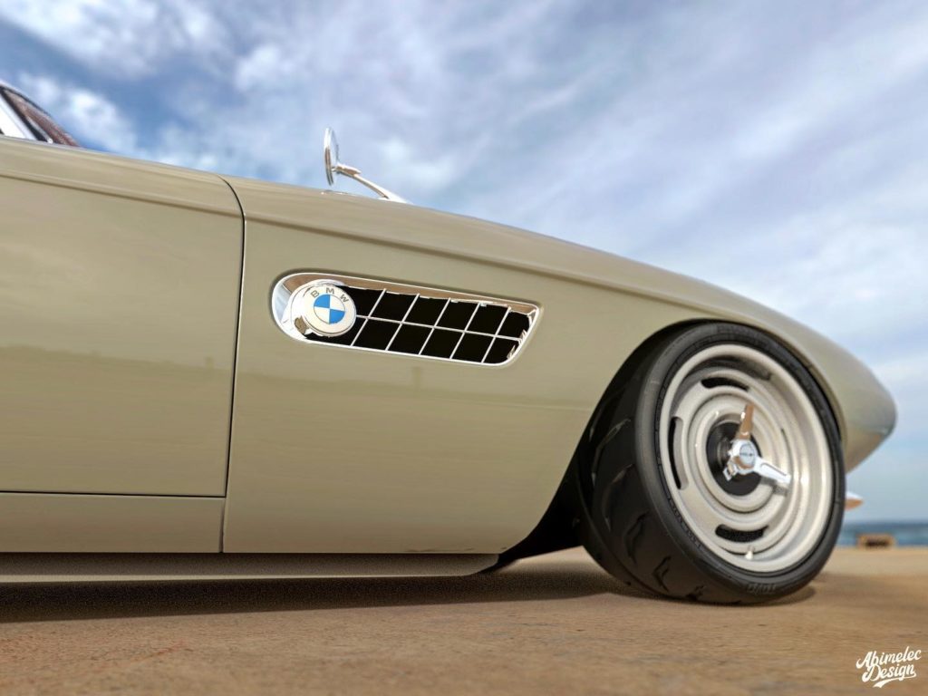 BMW 507 roadster render Abimelec Design