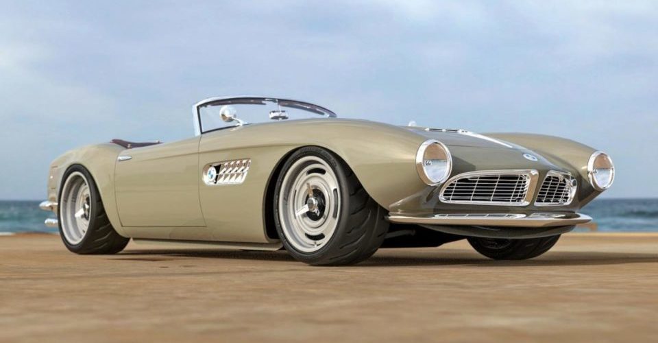 BMW 507 roadster render Abimelec Design