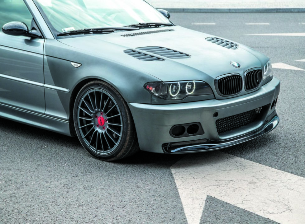 BMW E46 320d tuning widok przodu