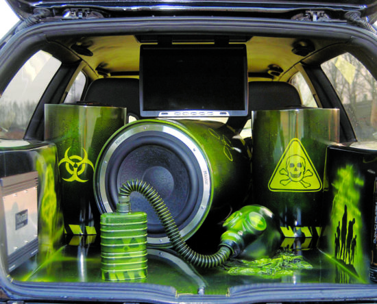 Tuning VW Golf III VR6 Turbo Syncro wnętrze bagażnika