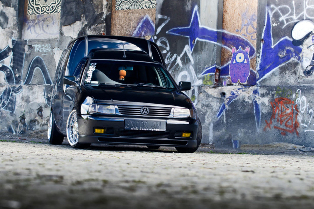 Tuning VW Caddy Mk1 widok z przodu