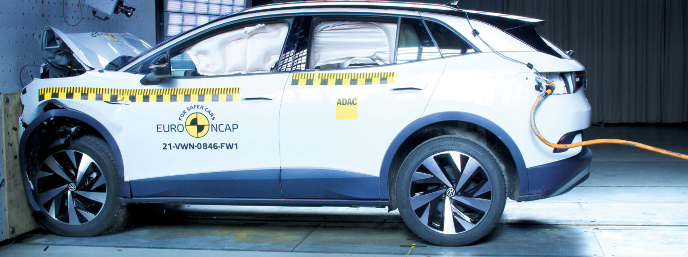 VW ID.4 podczas testu Euro NCAP