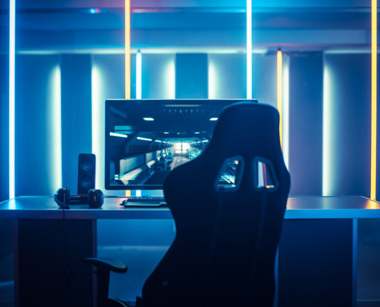 Professional Gamers Room With Ultra Powerful Personal Computer
