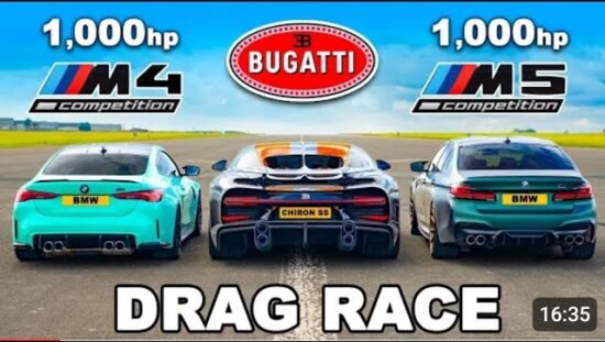 BMW M4 i M5 vs Bugatti Chiron