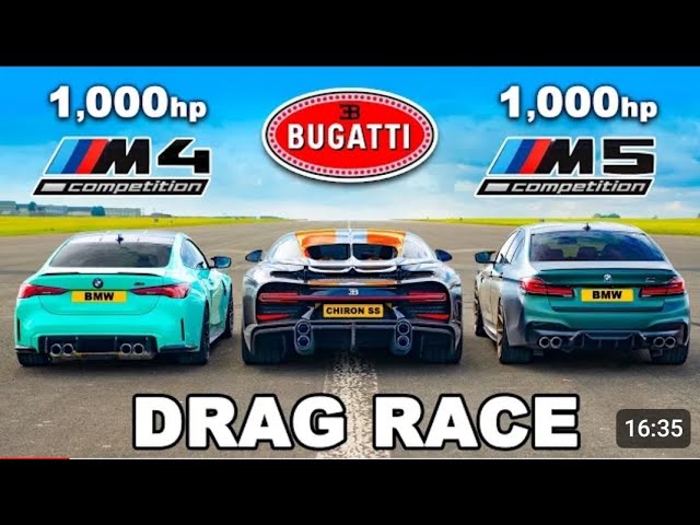 BMW M4 i M5 vs Bugatti Chiron