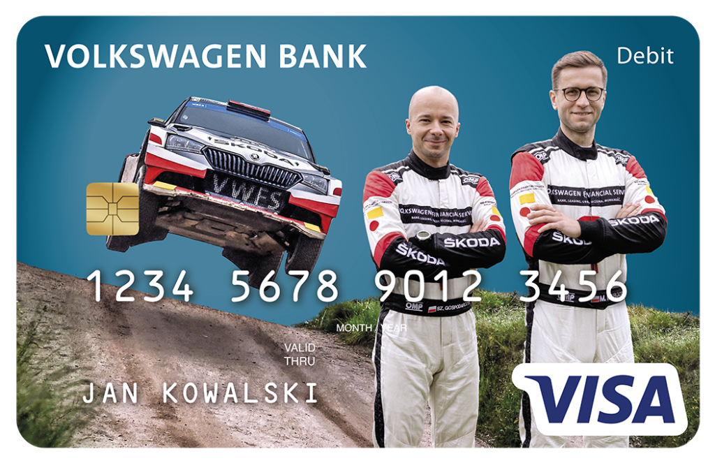 karta bankowa standard VW Bank z Miko Marczykiem