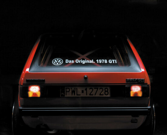 VW Golf Mk1 GTI widok od tyłu