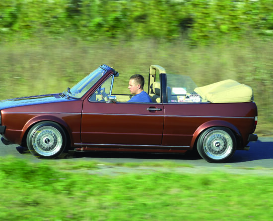 Tuning VW Golf Mk1 cabrio 2.0 16V auto w czasie jazdy