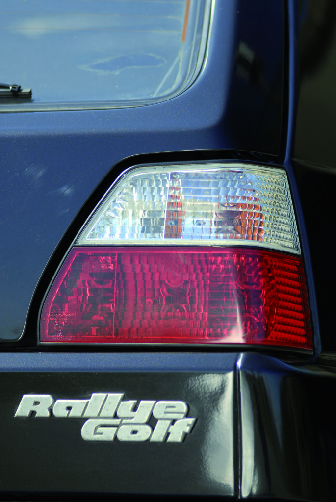 Tuning VW Golf Mk2 Rallye tylna lampa i napis Rallye Golf