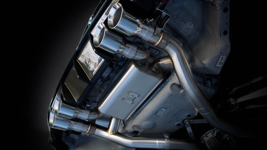 Wydech NAP_BMW_M4 widok pod autem