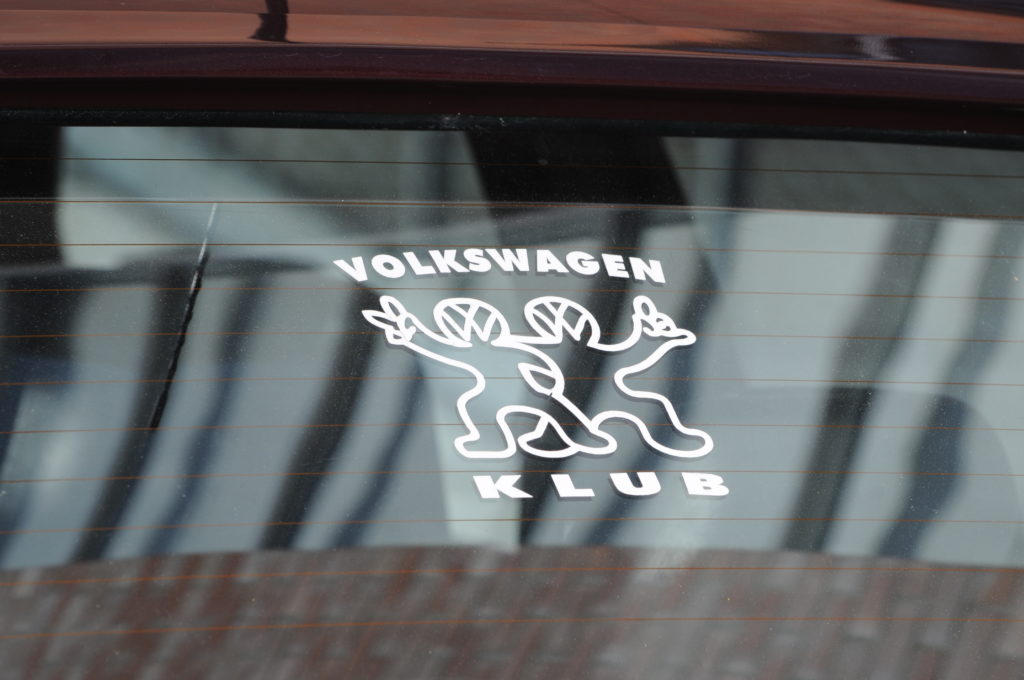 Tuning-VW Golf II Rallye G60 nalepka volkswagen klub