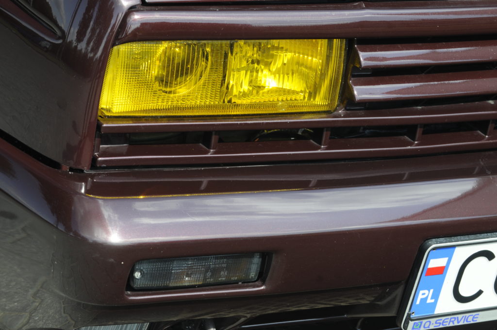 Tuning-VW Golf II Rallye G60 żółte reflektory przednie