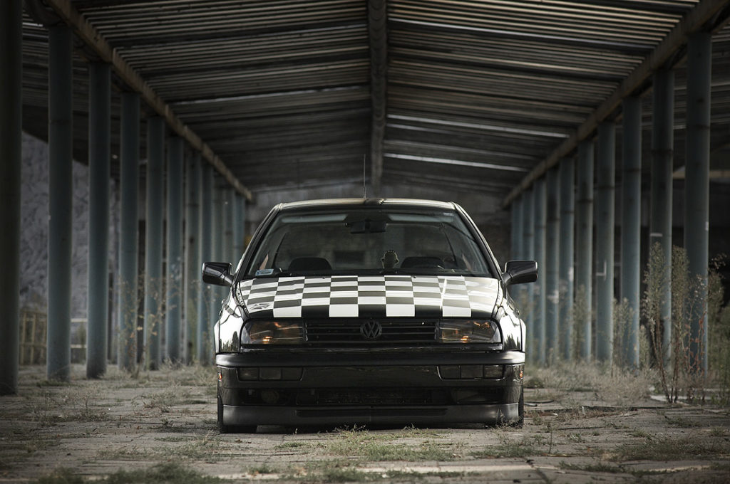 Tuning-VW Golf III 20 Jahre widok z frontu