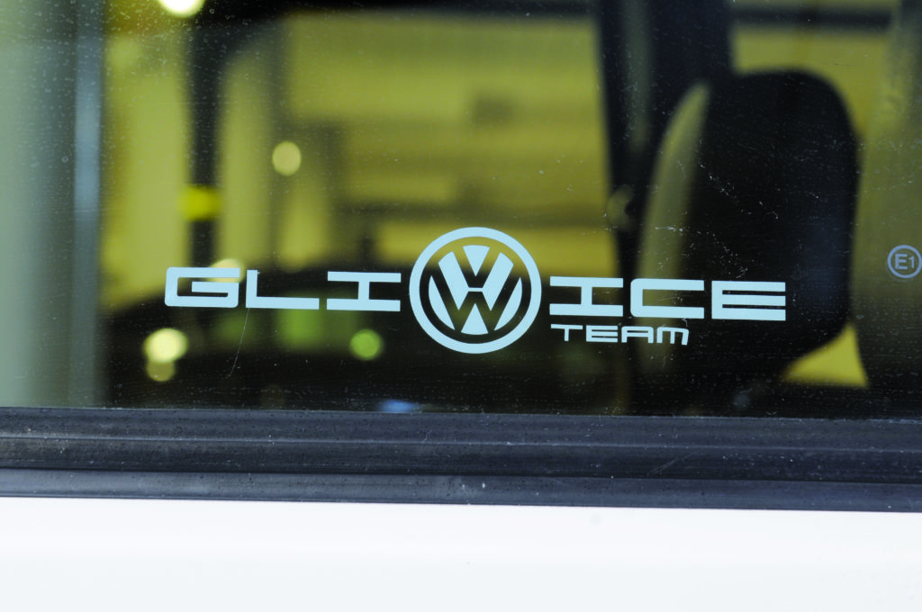 VW Golf 1 GTI Pirelli nalepka Gliwice Team
