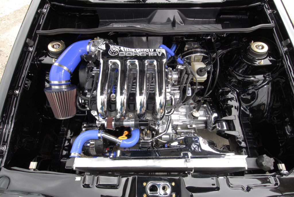 VW Golf Mk 1 Pirelli silnik po swapie