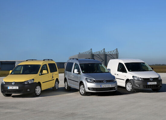 Samochody dostawcze Volkswagena trzy modele Caddy